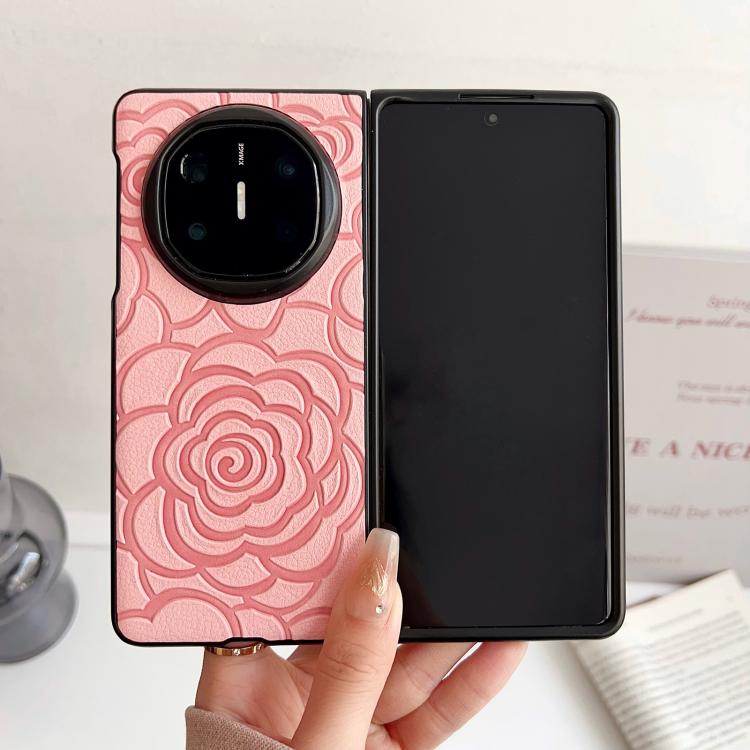 For Huawei Mate X6 Impression Camellia Pattern Protective Phone Case
