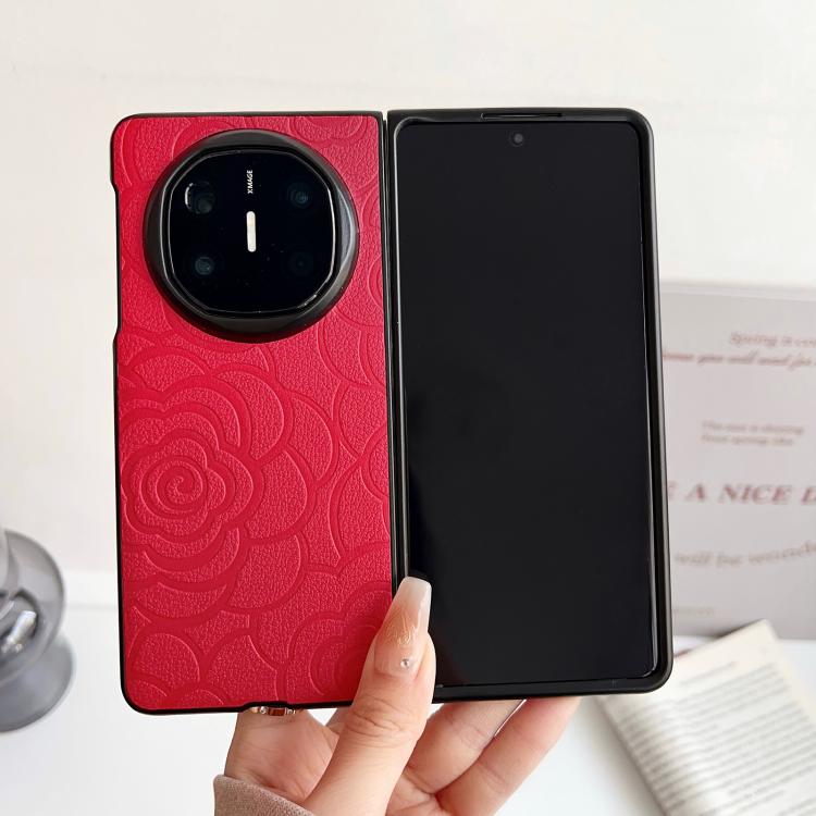 For Huawei Mate X6 Impression Camellia Pattern Protective Phone Case