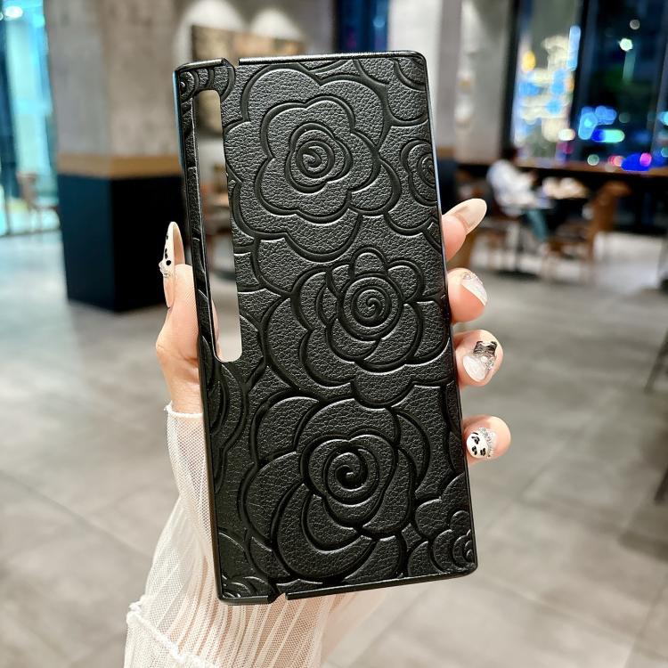 For Huawei Mate Xs 2 Impression Camellia Pattern Protective Phone Case
