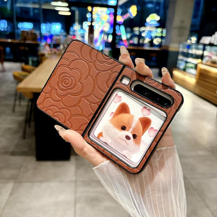 For Huawei Pura X Impression Camellia Pattern Protective Phone Case