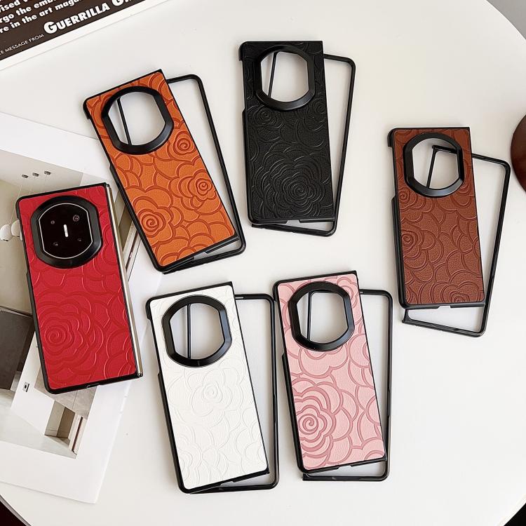 For Huawei Mate X7 Impression Camellia Pattern Protective Phone Case