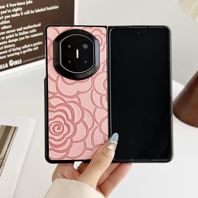 For Huawei Mate X7 Impression Camellia Pattern Protective Phone Case