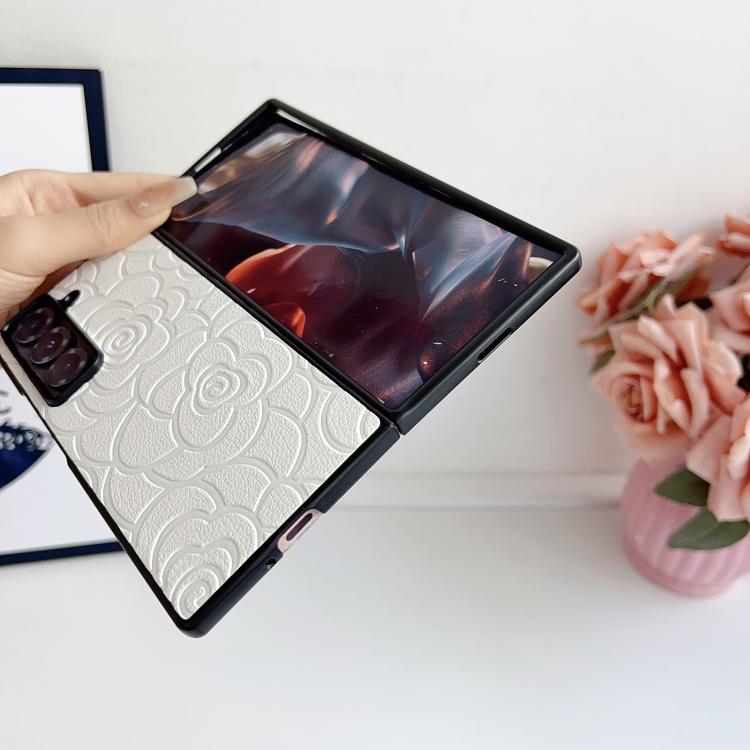 For Samsung Galaxy Z Fold Special Impression Camellia Pattern Protective Phone Case