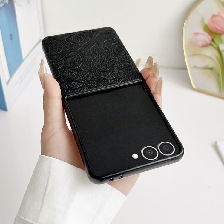 For Samsung Galaxy Z Flip7 5G Impression Camellia Pattern Protective Phone Case