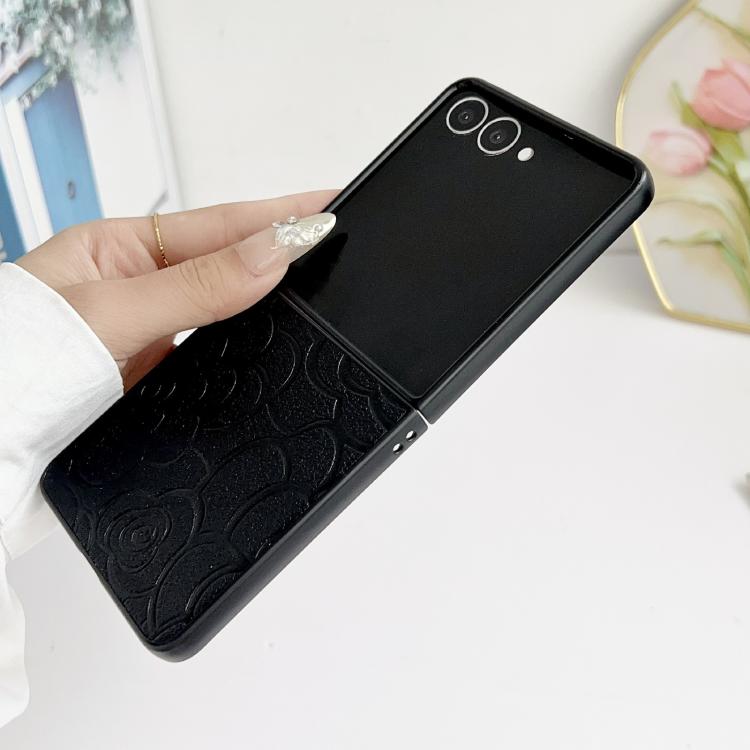 For Samsung Galaxy Z Flip7 5G Impression Camellia Pattern Protective Phone Case