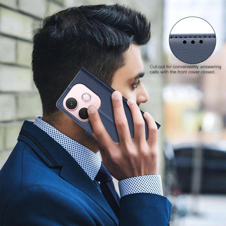 For OPPO A5 Pro 5G Litchi Texture RFID Anti-theft Leather Phone Case
