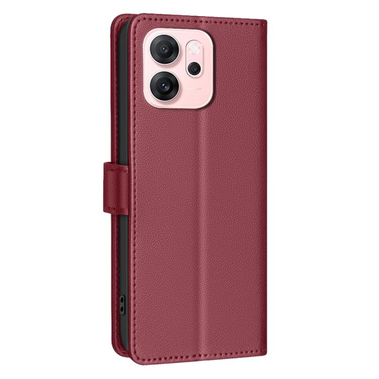 For OPPO Reno14 F 5G Litchi Texture RFID Anti-theft Leather Phone Case