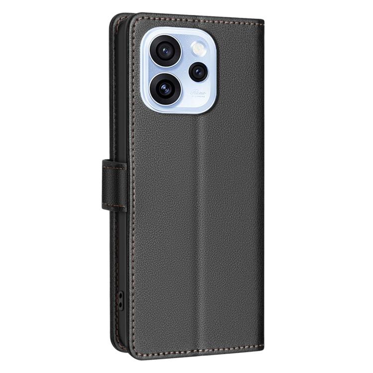 For OPPO Reno15 F 5G Global Litchi Texture RFID Anti-theft Leather Phone Case