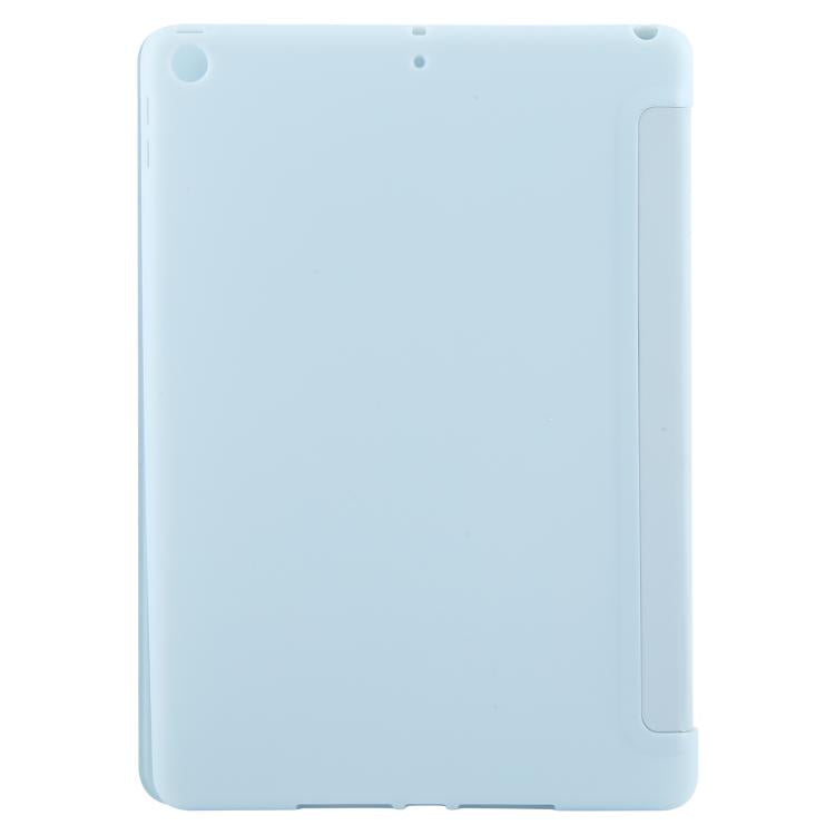 For iPad 10.2 2021 / 2020 / 2019 GEBEI 3-folding Holder Shockproof Flip Leather Tablet Case