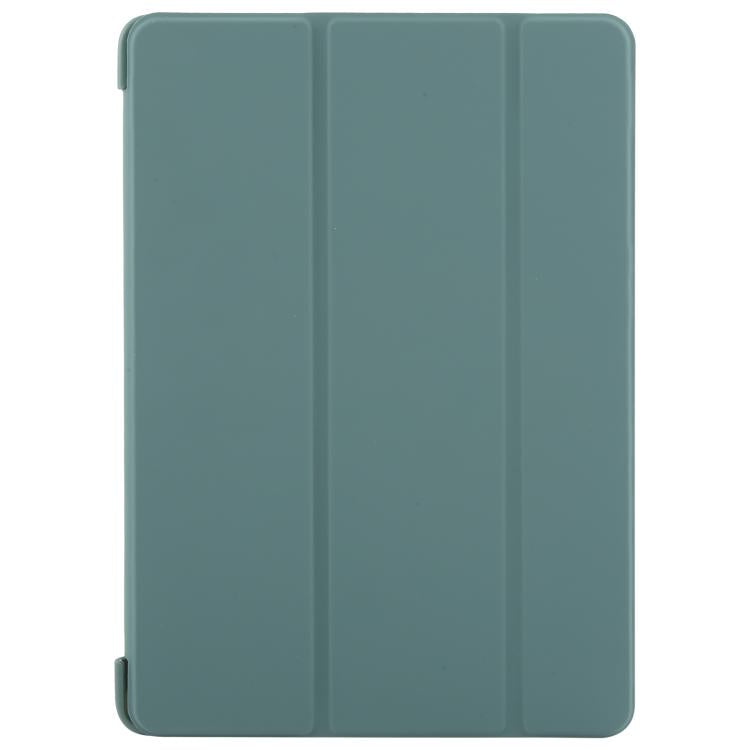 For iPad 10.2 2021 / 2020 / 2019 GEBEI 3-folding Holder Shockproof Flip Leather Tablet Case