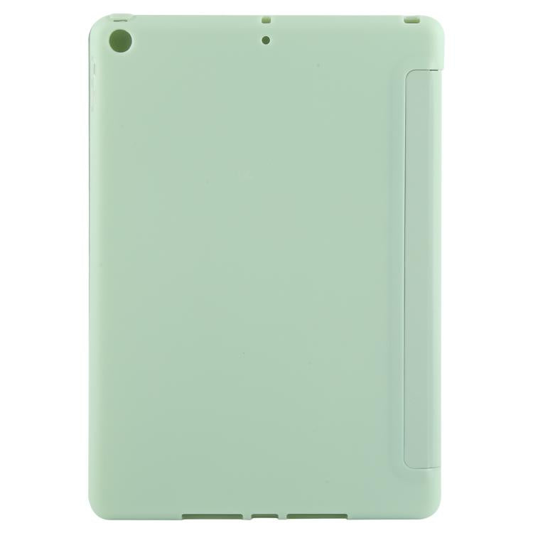 For iPad 10.2 2021 / 2020 / 2019 GEBEI 3-folding Holder Shockproof Flip Leather Tablet Case