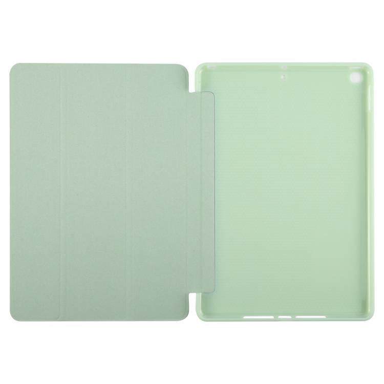 For iPad 10.2 2021 / 2020 / 2019 GEBEI 3-folding Holder Shockproof Flip Leather Tablet Case