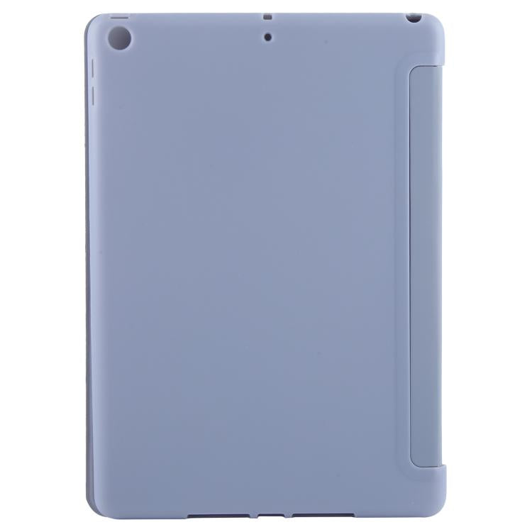 For iPad 10.2 2021 / 2020 / 2019 GEBEI 3-folding Holder Shockproof Flip Leather Tablet Case