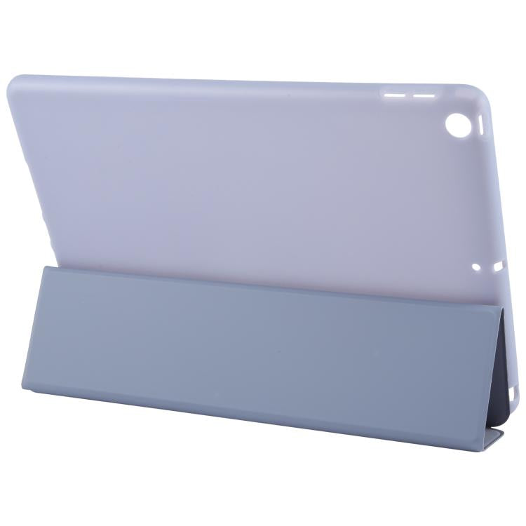 For iPad 10.2 2021 / 2020 / 2019 GEBEI 3-folding Holder Shockproof Flip Leather Tablet Case