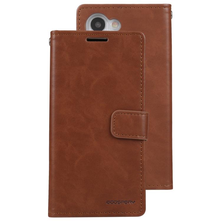 For Samsung Galaxy S25+ 5G GOOSPERY BLUE MOON Crazy Horse Texture Leather Phone Case