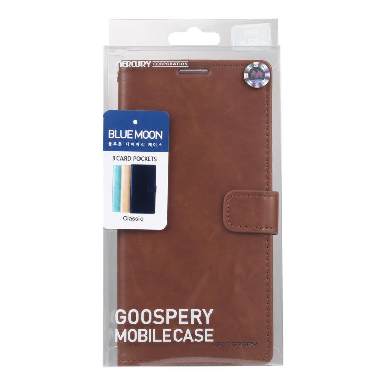 For Samsung Galaxy S25 Ultra 5G GOOSPERY BLUE MOON Crazy Horse Texture Leather Phone Case