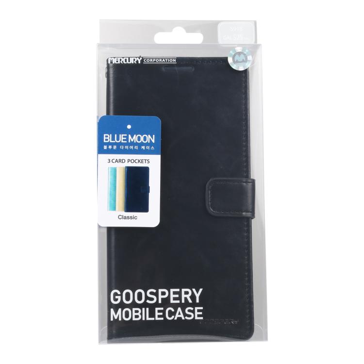 For Samsung Galaxy S25 Ultra 5G GOOSPERY BLUE MOON Crazy Horse Texture Leather Phone Case