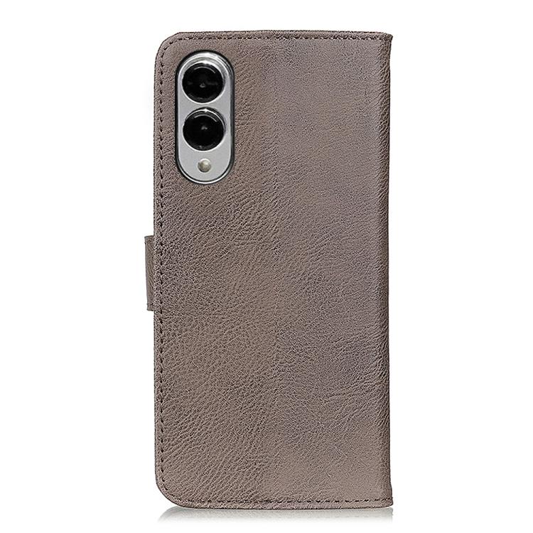 For Samsung Galaxy S25 Edge 5G KHAZNEH Cowhide Texture Horizontal Flip Leather Phone Case