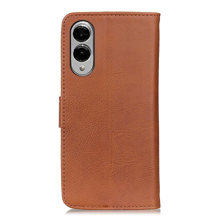 For Samsung Galaxy S25 Edge 5G KHAZNEH Cowhide Texture Horizontal Flip Leather Phone Case