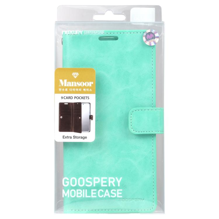 For Samsung Galaxy S25 5G GOOSPERY MANSOOR DIARY 9 Card Slots Leather Phone Case