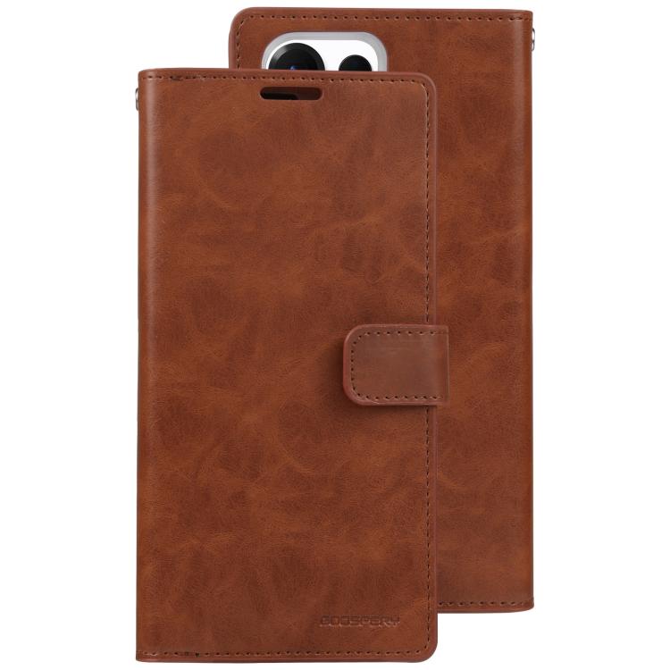 For Samsung Galaxy S25 Ultra 5G GOOSPERY MANSOOR DIARY 9 Card Slots Leather Phone Case