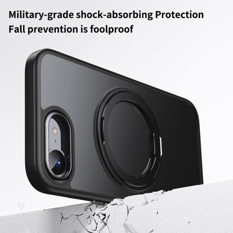 For iPhone 17e / 16e Frosted 360 Degree MagSafe Magnetic Holder Phone Case