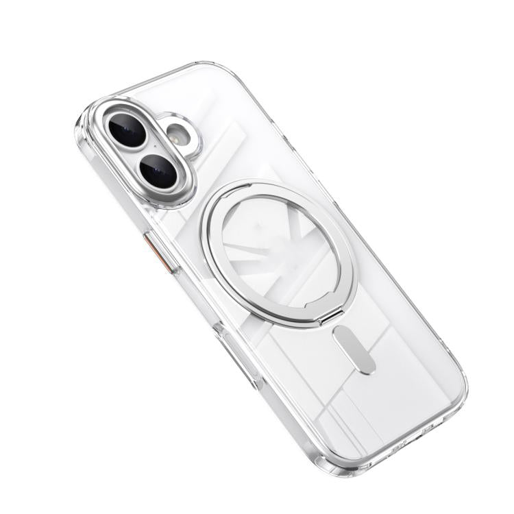 For iPhone 17 Frosted 360 Degree MagSafe Magnetic Holder Phone Case
