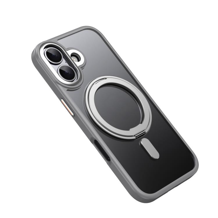 For iPhone 17 Frosted 360 Degree MagSafe Magnetic Holder Phone Case