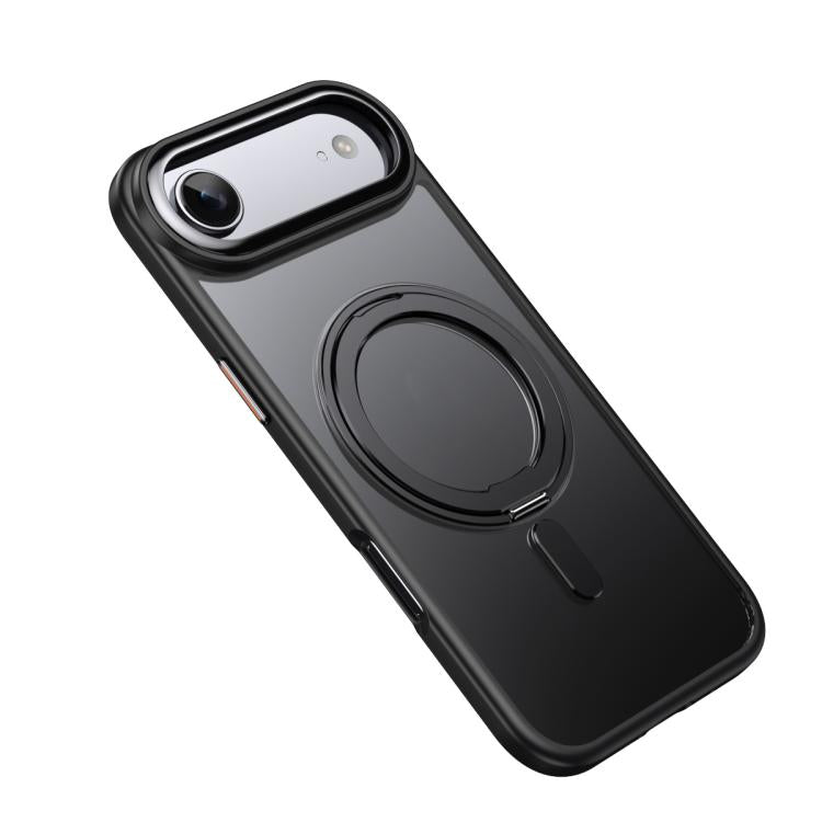 For iPhone Air Frosted 360 Degree MagSafe Magnetic Holder Phone Case