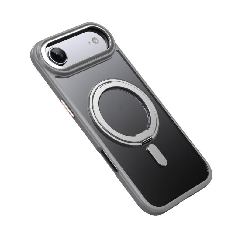For iPhone Air Frosted 360 Degree MagSafe Magnetic Holder Phone Case