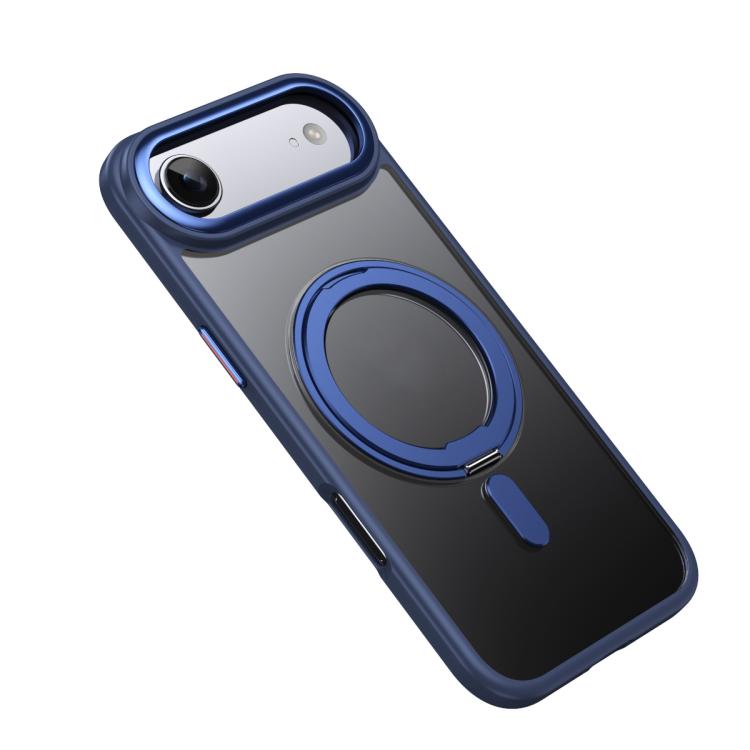 For iPhone Air Frosted 360 Degree MagSafe Magnetic Holder Phone Case