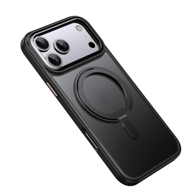 For iPhone 17 Pro Frosted 360 Degree MagSafe Magnetic Holder Phone Case