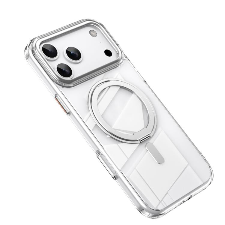 For iPhone 17 Pro Max Frosted 360 Degree MagSafe Magnetic Holder Phone Case