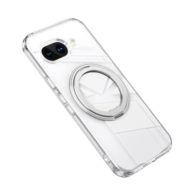 For Google Pixel 9a Frosted 360 Degree MagSafe Magnetic Holder Phone Case