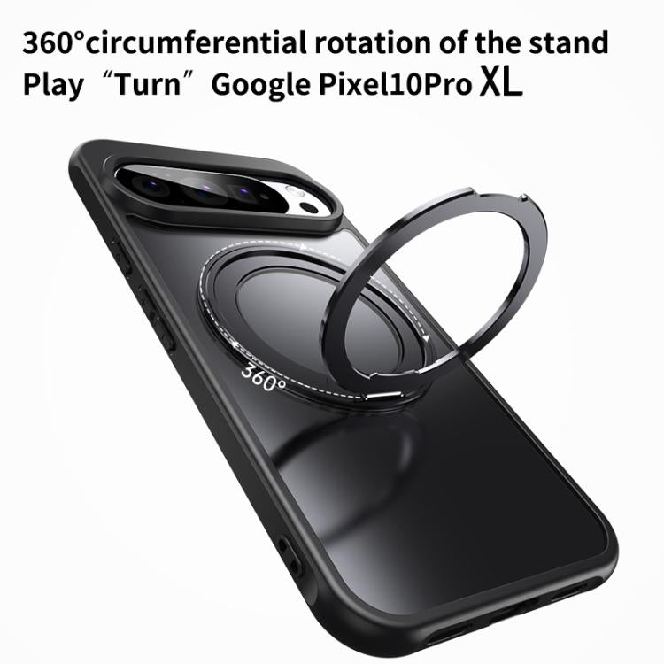 For Google Pixel 10 Pro XL Frosted 360 Degree MagSafe Magnetic Holder Phone Case