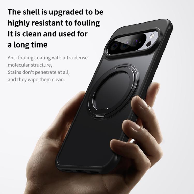 For Google Pixel 10 Pro XL Frosted 360 Degree MagSafe Magnetic Holder Phone Case