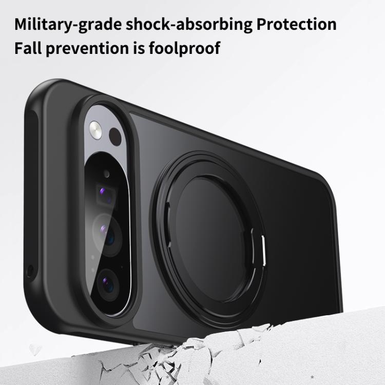For Google Pixel 10 Pro XL Frosted 360 Degree MagSafe Magnetic Holder Phone Case