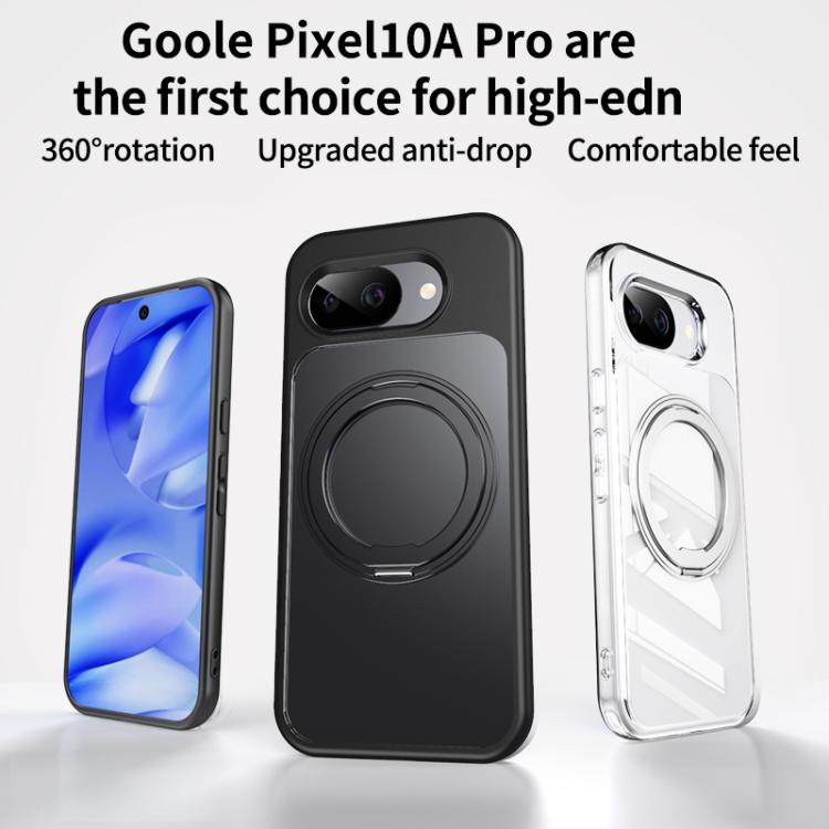 For Google Pixel 10a Frosted 360 Degree MagSafe Magnetic Holder Phone Case