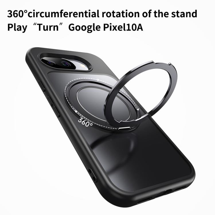 For Google Pixel 10a Frosted 360 Degree MagSafe Magnetic Holder Phone Case