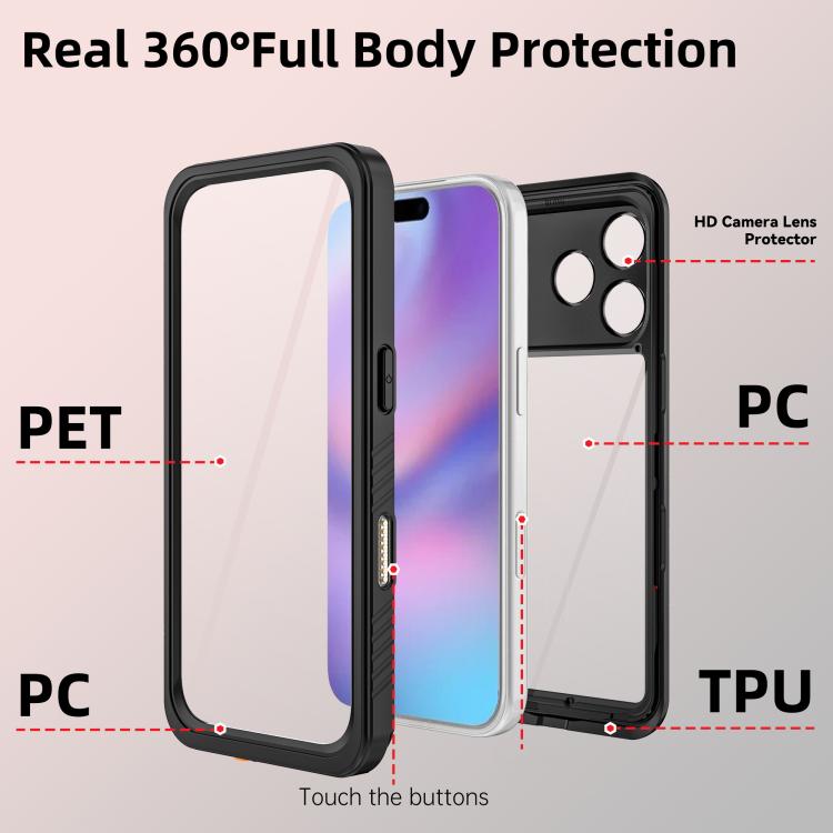 For iPhone 17 Pro RedPepper Waterproof Phone Case
