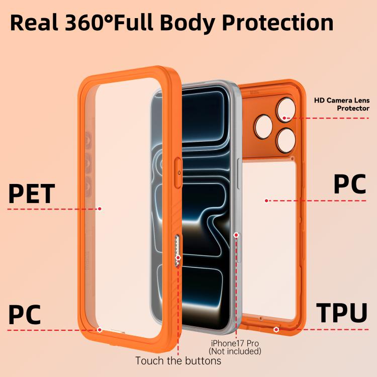 For iPhone 17 Pro RedPepper Waterproof Phone Case