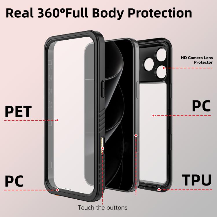 For iPhone 17 Pro Max RedPepper Waterproof Phone Case
