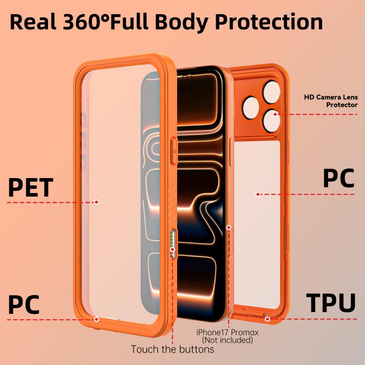 For iPhone 17 Pro Max RedPepper Waterproof Phone Case