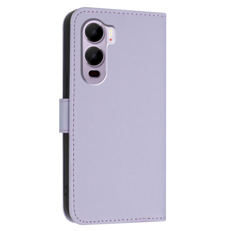 For Itel City 200 4G Triangle Pattern Buckle Clasp Leather Phone Case