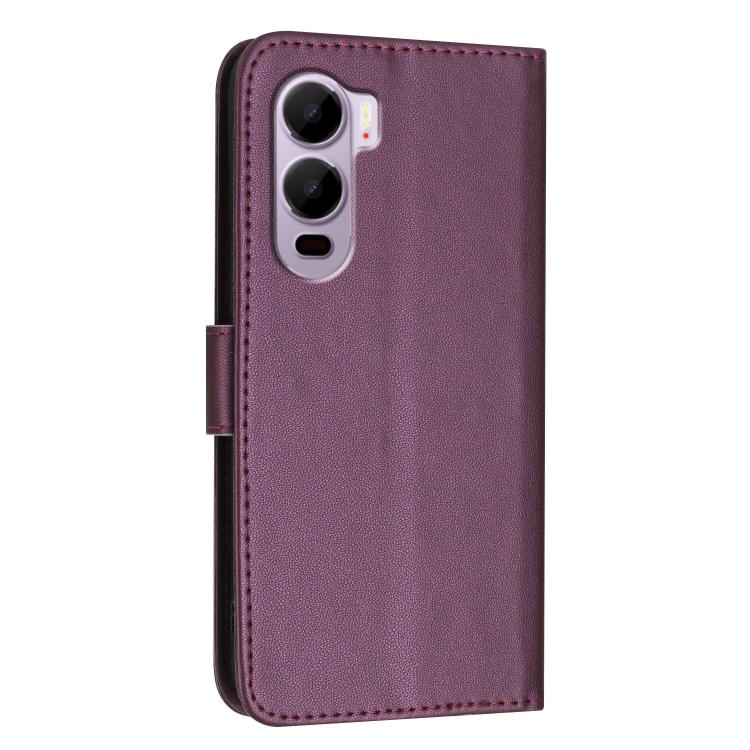 For Itel City 200 4G Triangle Pattern Buckle Clasp Leather Phone Case