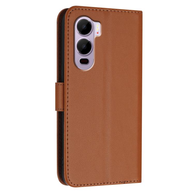 For Itel City 200 4G Triangle Pattern Buckle Clasp Leather Phone Case