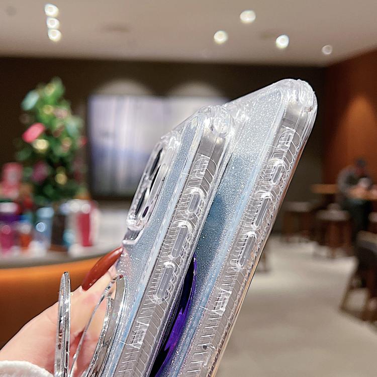 For iPhone 11 Mirror Holder Glitterr MagSafe Phone Case
