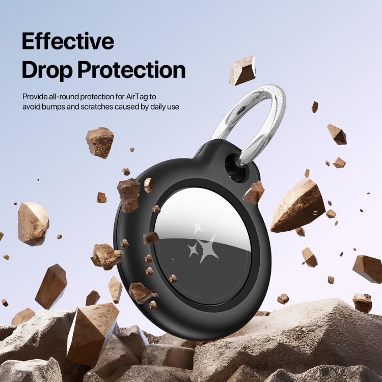 For AirTag 2nd Gen / AirTag 1st Gen 4pcs DUX DUCIS PC Keychain Locator Protective Case