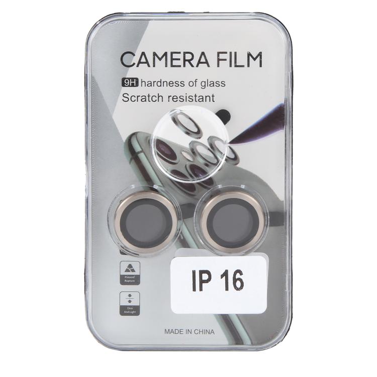 For iPhone 16 / 16 Plus Back Camera Cover 9H Tempered Glass Lens Film