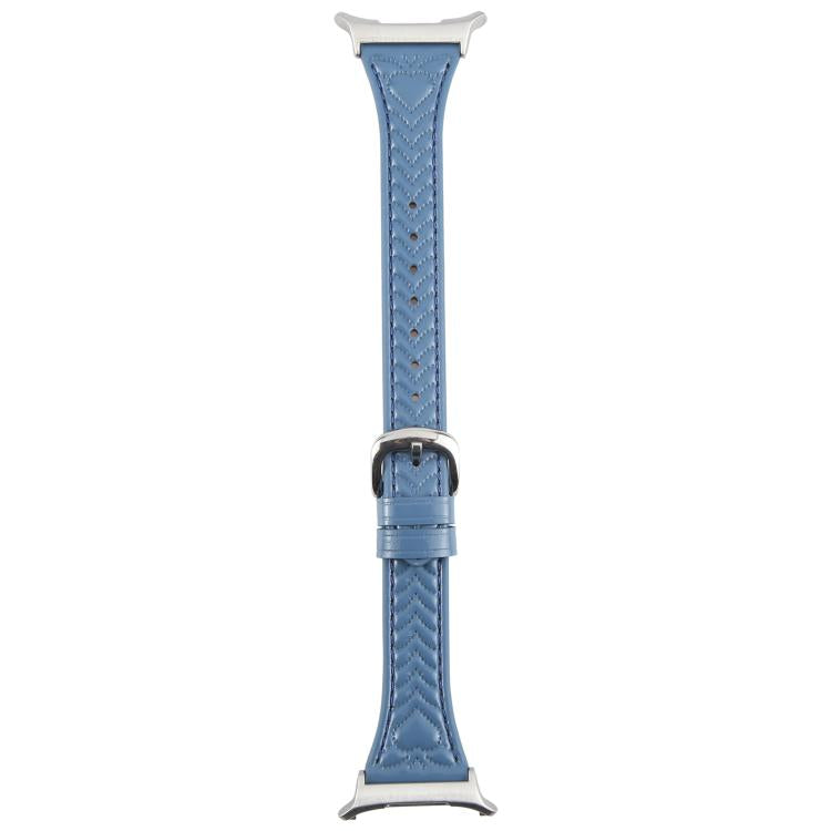 For Samsung Galaxy Watch Ultra 47mm / Ultra 2025 Metal Connector Heart-Shaped Embossed Leather Watch Band